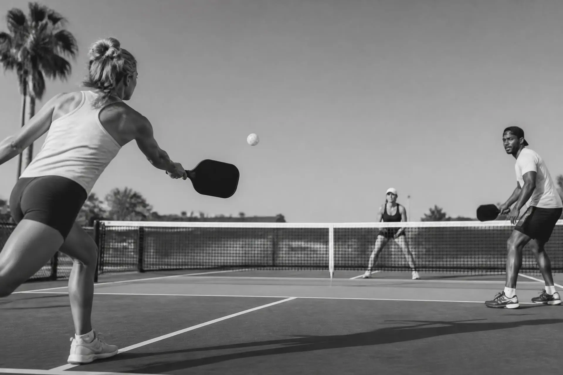 Pickleball players